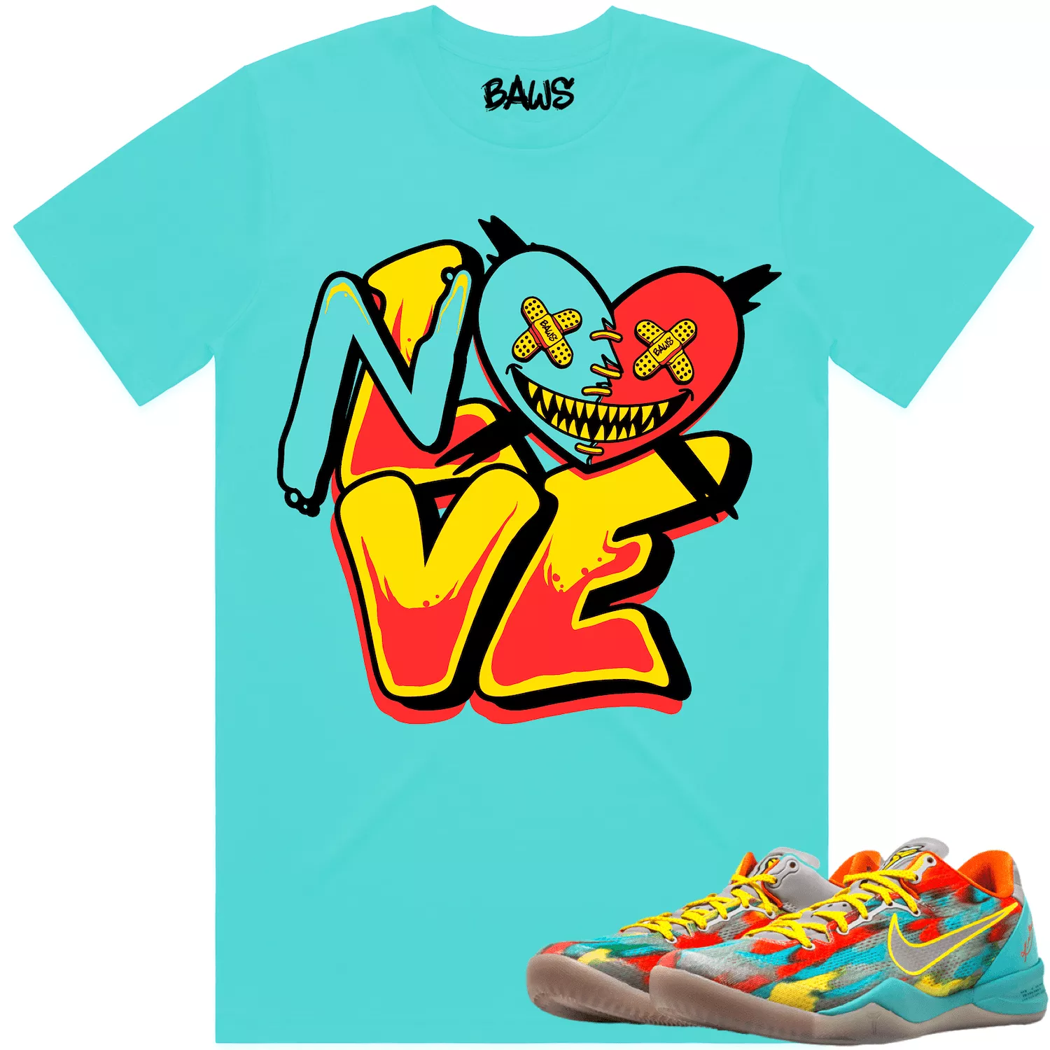 Kobe 8 Venice 8s Shirts to Match - VENICE NO LOVE BAWS