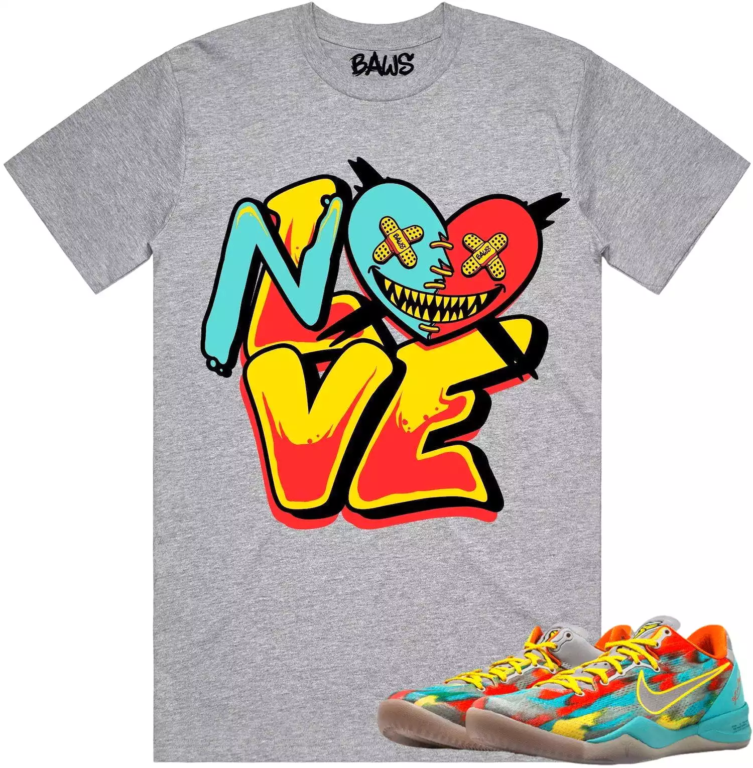 Kobe 8 Venice 8s Shirts to Match - VENICE NO LOVE BAWS