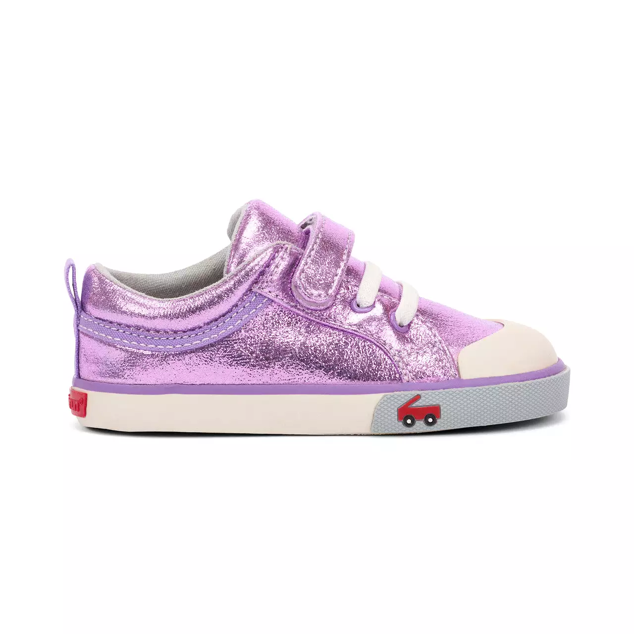 Kristin Kid's Canvas Sneaker - Purple Shimmer