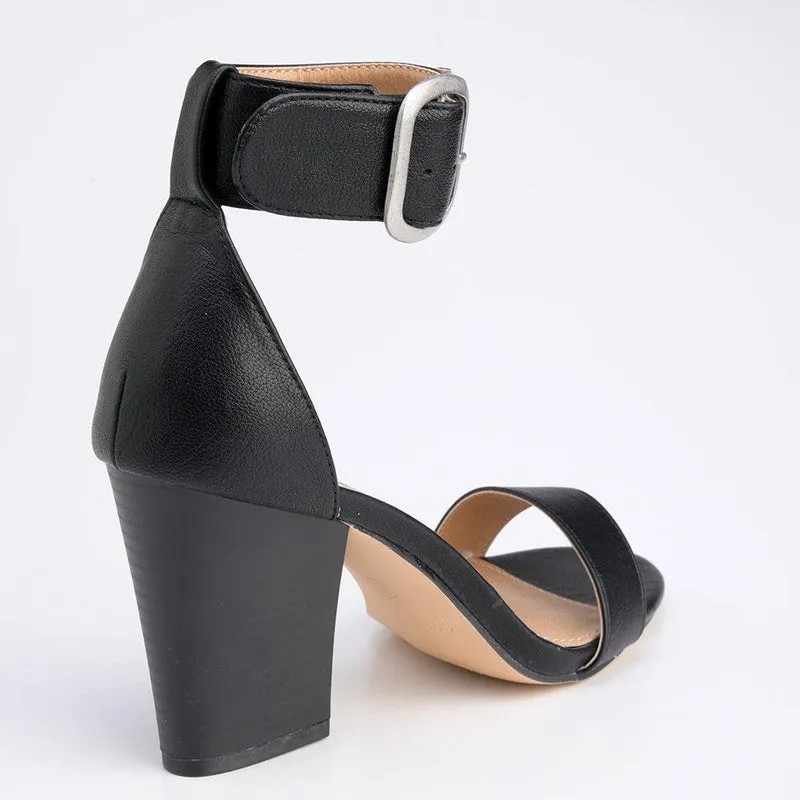 Madison Allan Ankle Strap Sandal - Black