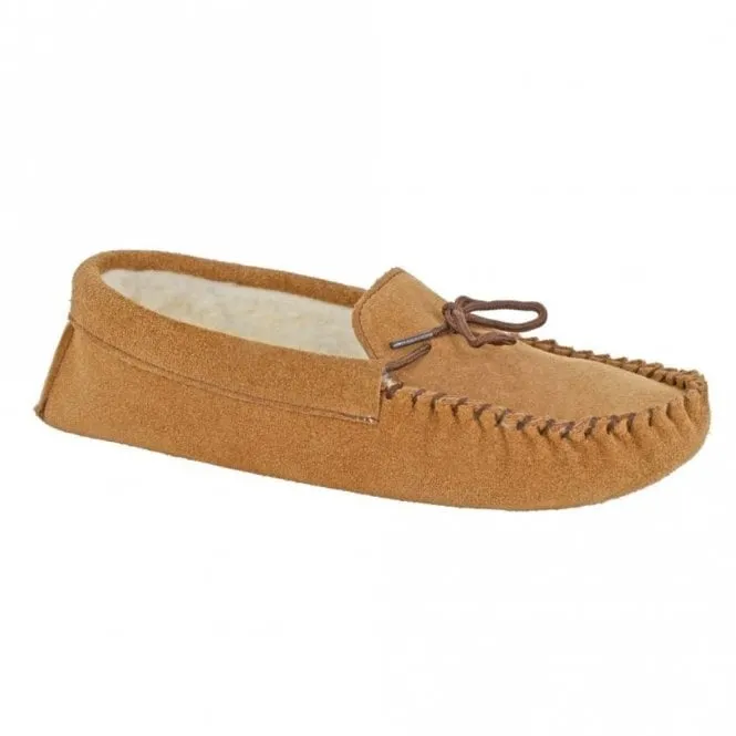 Mens Jake Suede Moccasin Slippers