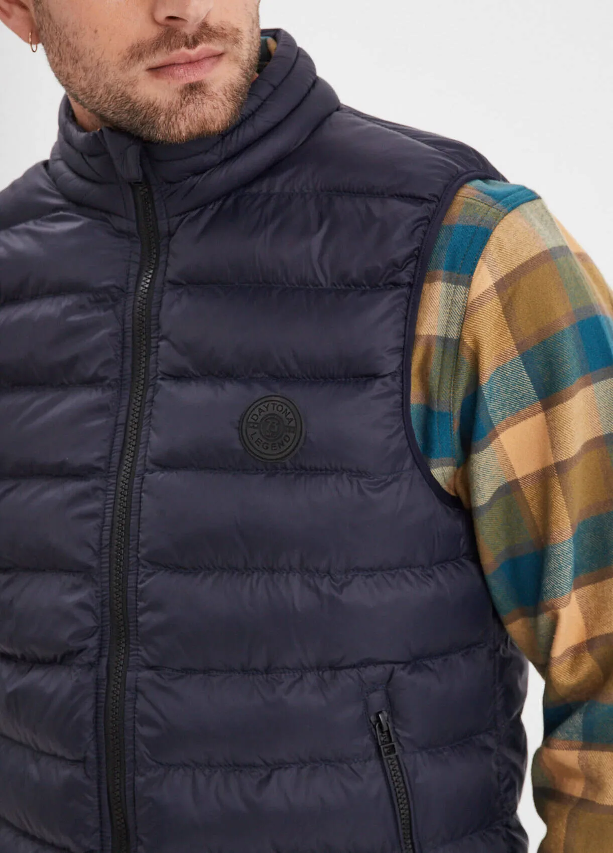 Navy sleeveless down jacket “103101”