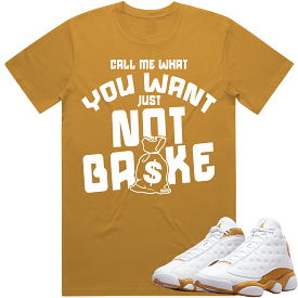 NOT BROKE : Wheat Sneaker Tees Shirt (white ink)