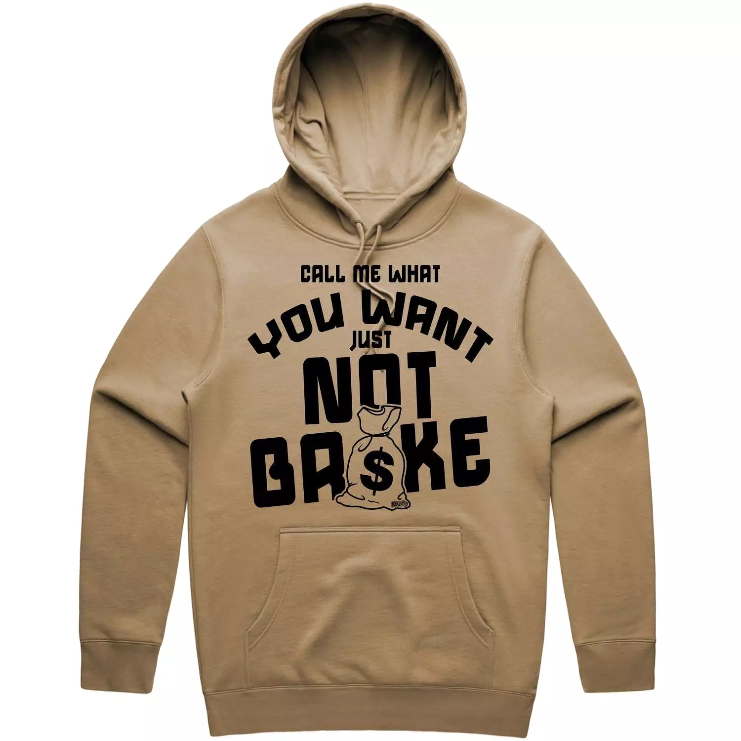 NOT BROKE - Brown Kelp Sneaker Hoodie