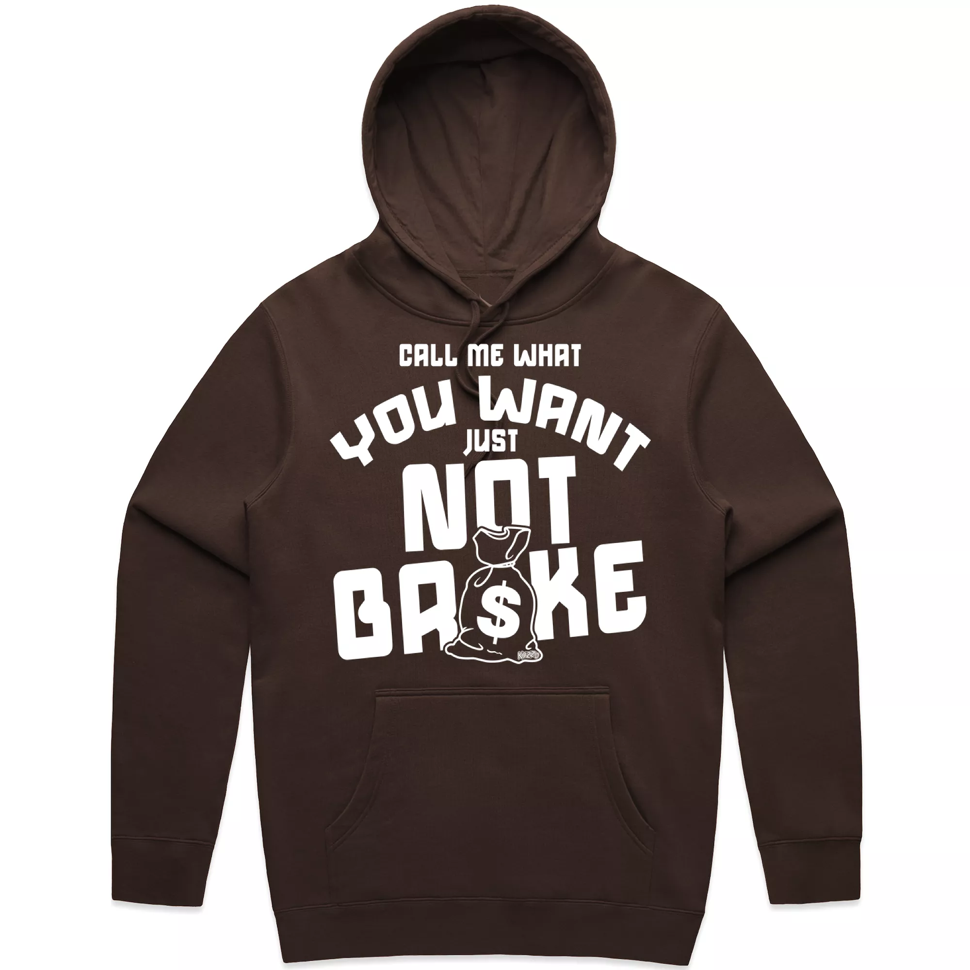 NOT BROKE - Brown Sneaker Hoodie