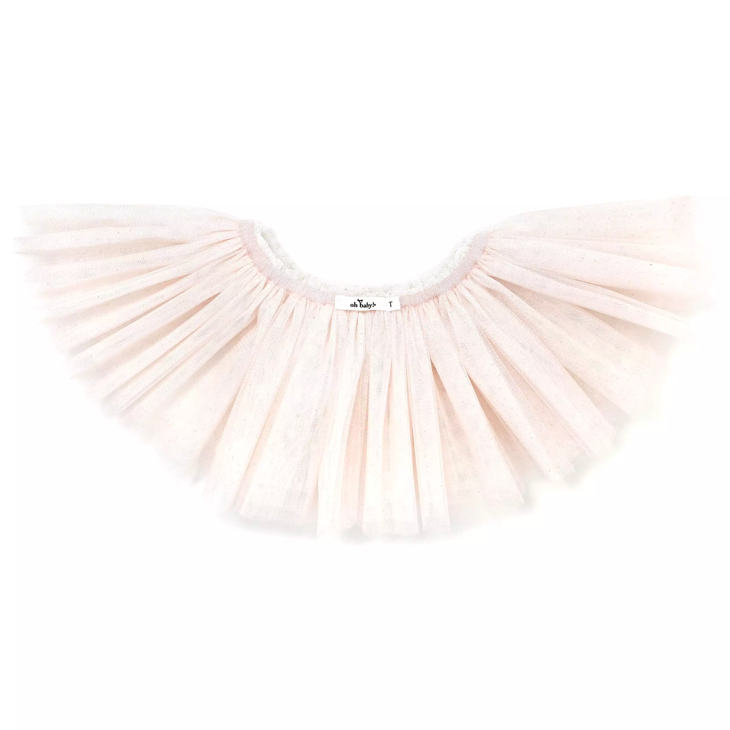 oh baby! Frill Tutu Ivory Gold Over Light Blush Tulle