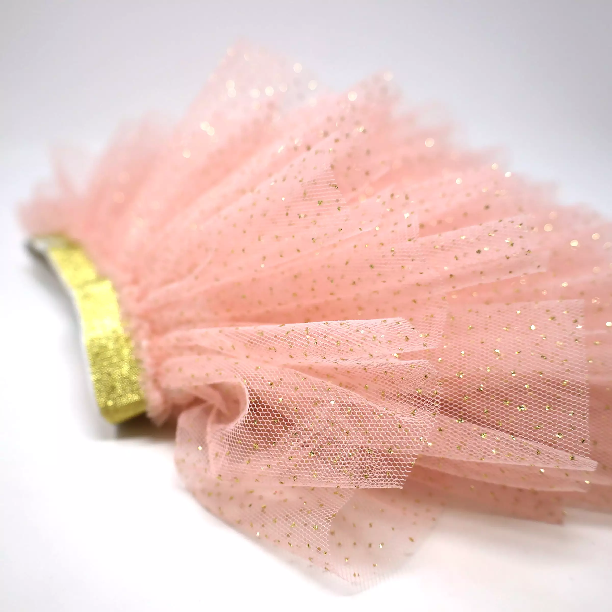 oh baby! Gold Band Layered Frill Tutu Skirt - Pale Pink