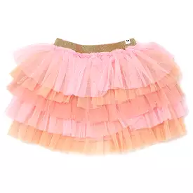 oh baby! Ombre Layered Skirt - Peach Sherbet