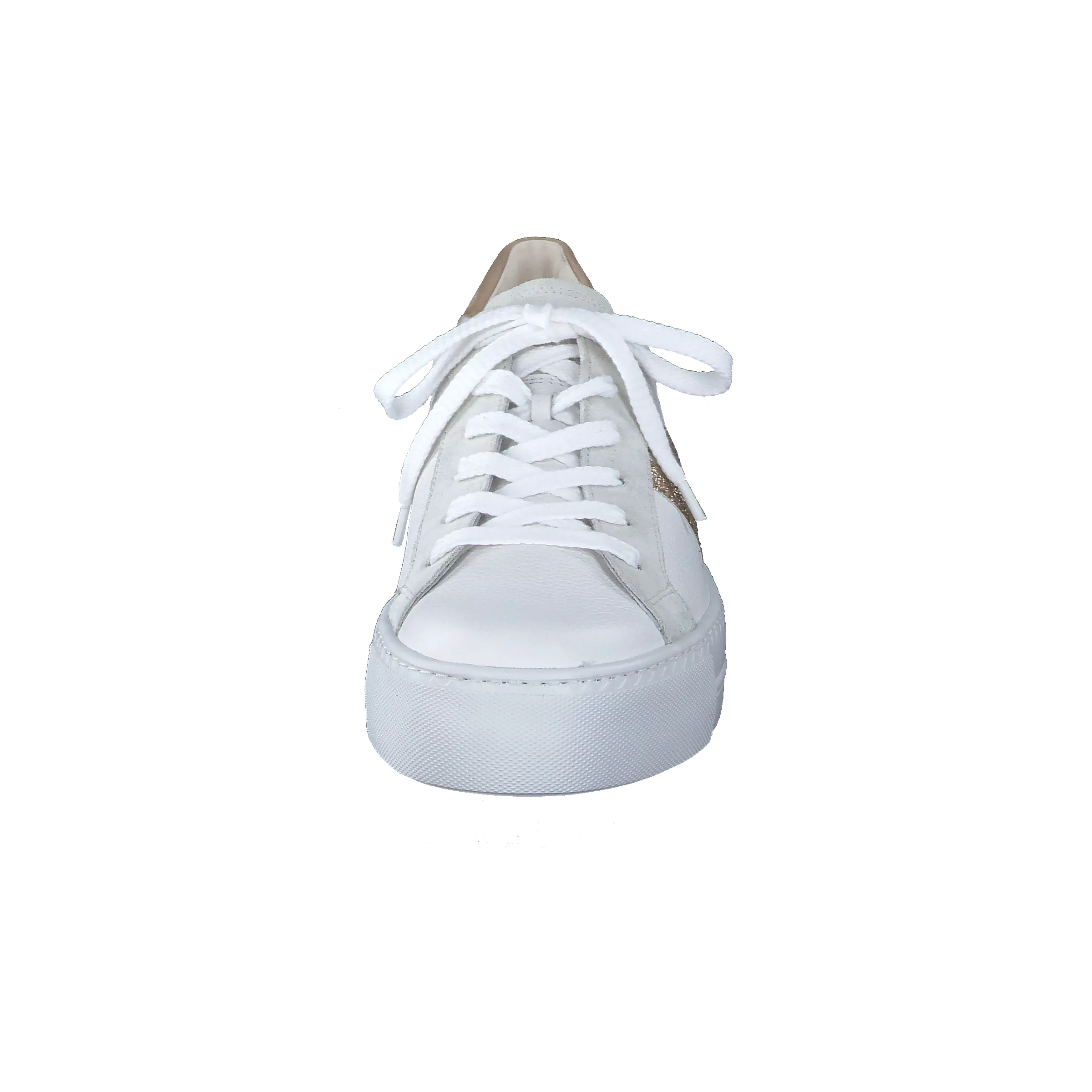 Paul Green White Leather Laced trainer 5330