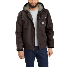 Relaxed Fit Washed Duck Sherpa-Lined Utility Jacket