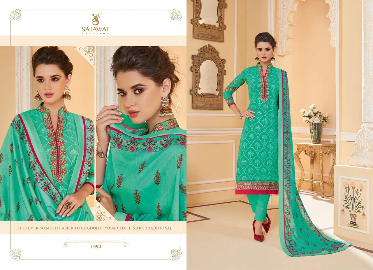 SAJAWAT CREATON LAKHNAVI VOL 3 HEAVY WORK READY MADE SUIT COLLECTION