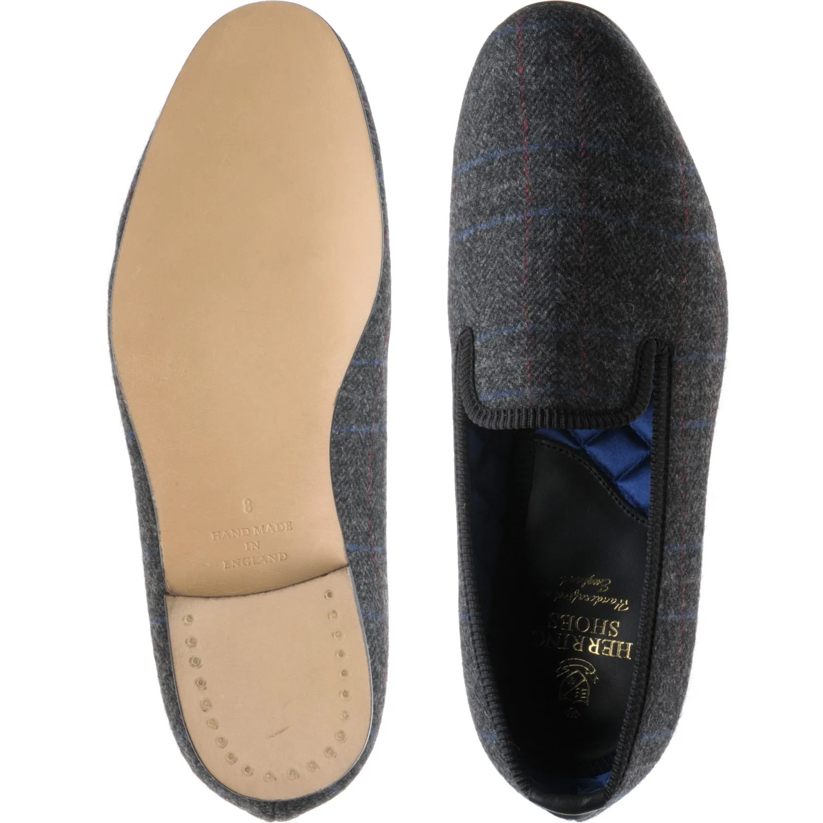 Sandringham tweed house shoes