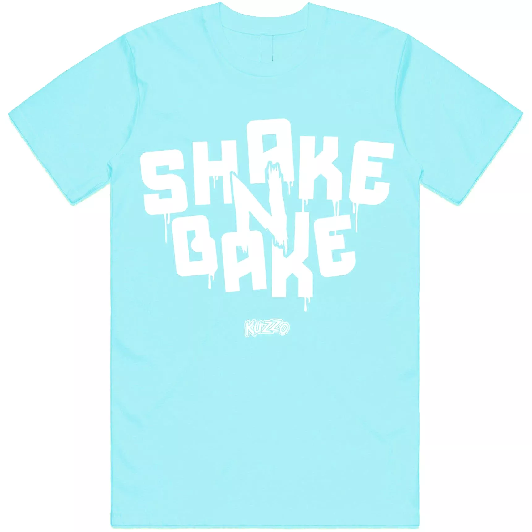 SHAKE N BAKE : Celadon Sneaker Tees Shirt (white ink)