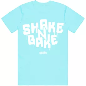 SHAKE N BAKE : Celadon Sneaker Tees Shirt (white ink)