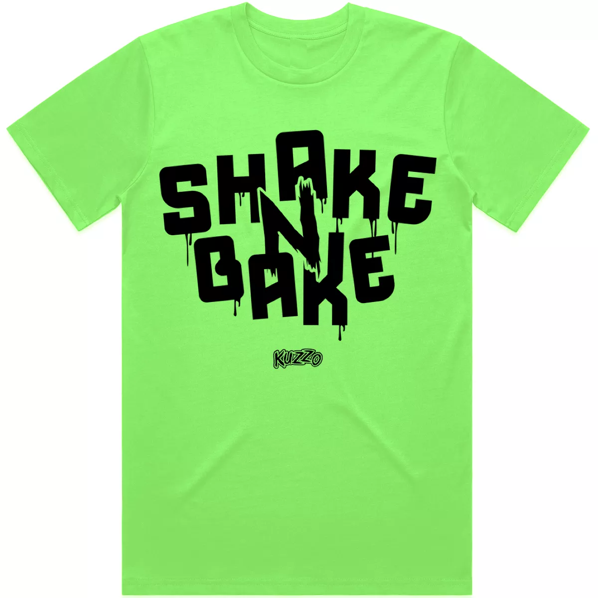 SHAKE N BAKE : Neon Green Sneaker Tees Shirt