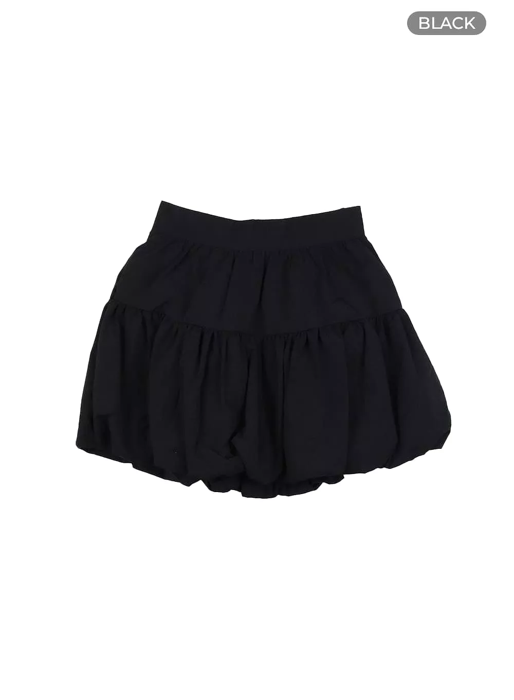 Shirred Balloon Mini Skirt IA417