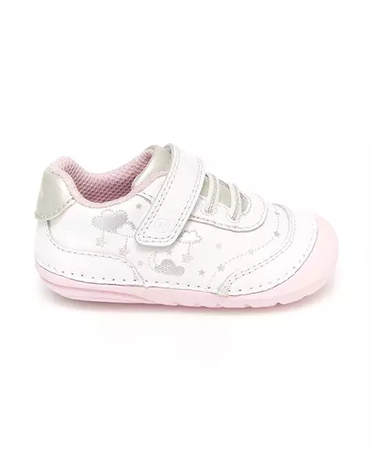 Soft Motion Adalyn Leather Sneaker - White/Pink