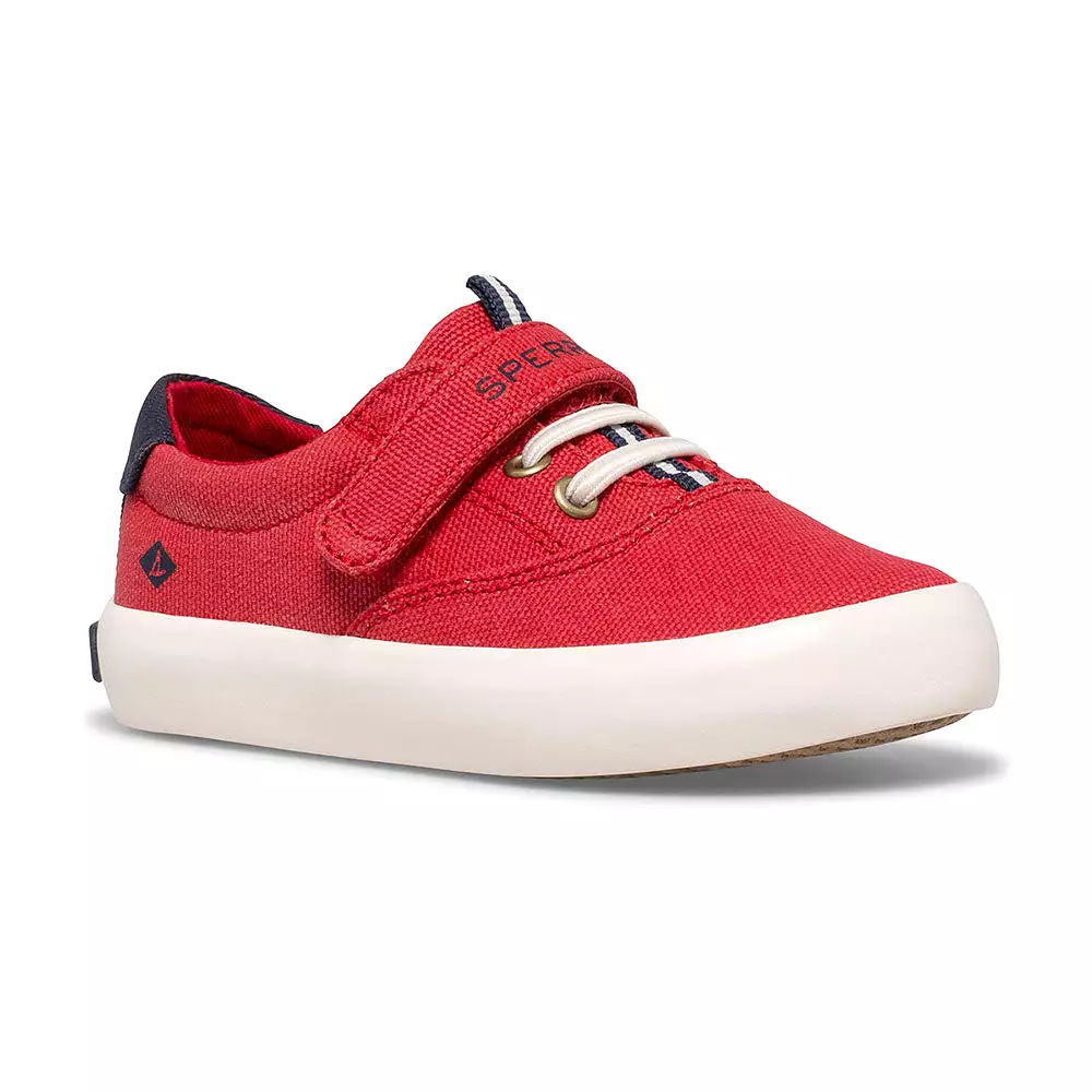 Spinnaker Little Kid's Washable Sneaker - Red Canvas