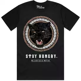 STAY HUNGRY : Black Sneaker Tees Shirt