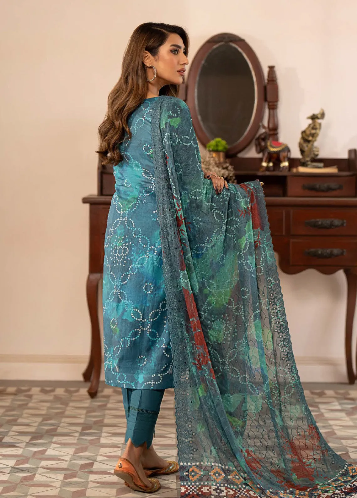 Sunshine Bloom By Al Zohaib Embroidered Lawn Unstitched 3 Piece Suit - AZ24SBCE 04