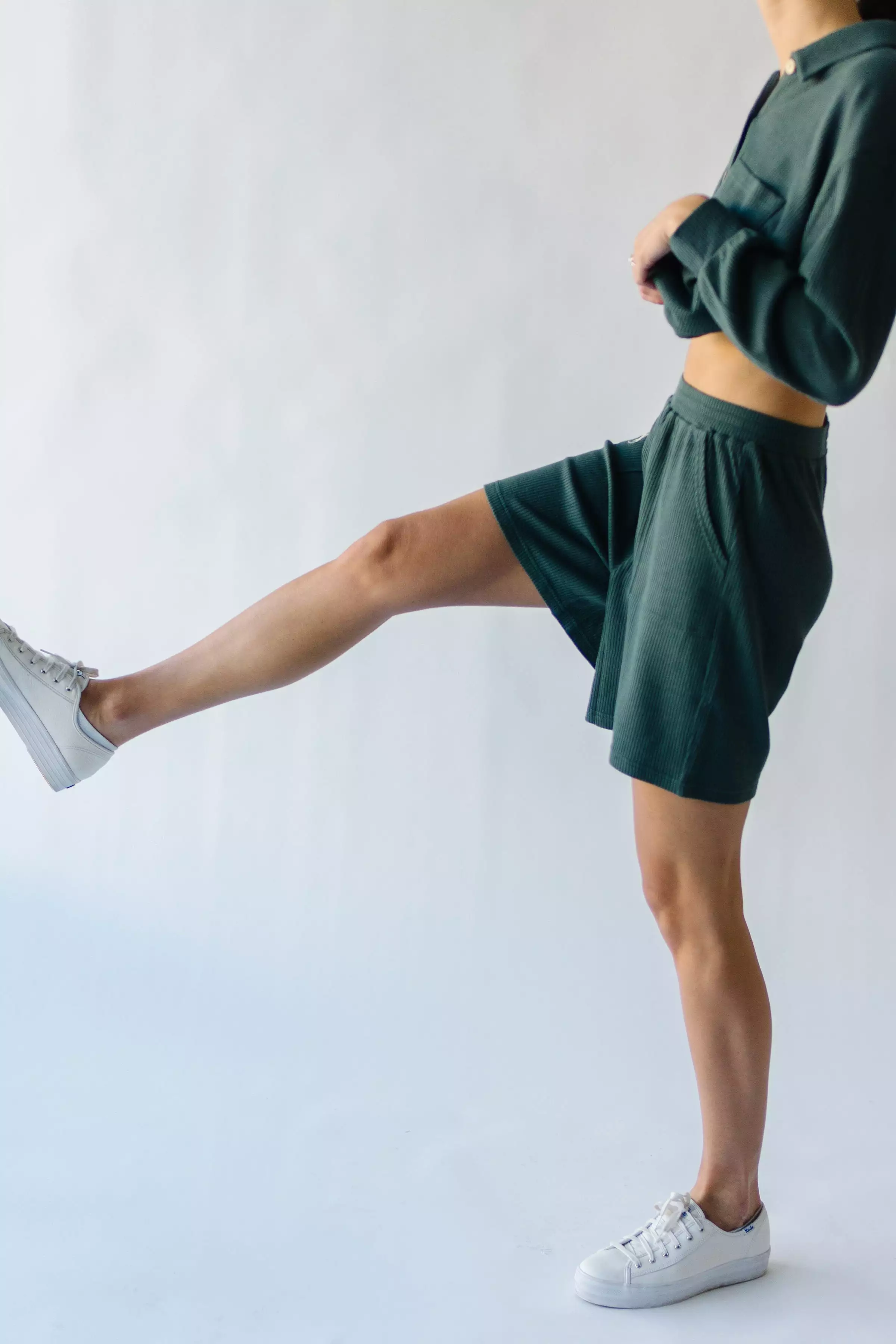 The Du Sol Cozy Ribbed Shorts in Teal