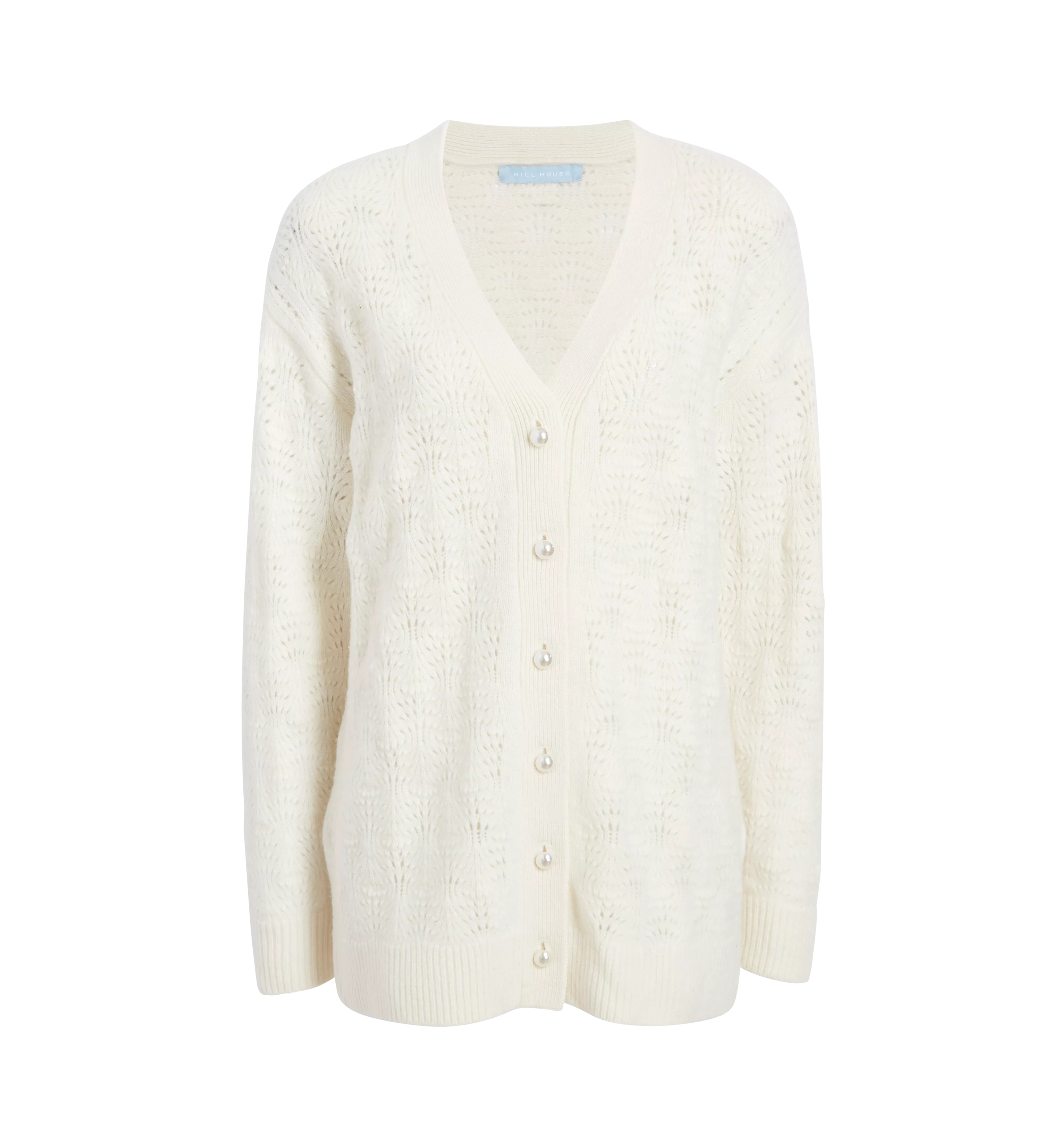 The Grandpa Cardigan - Cream Merino Wool