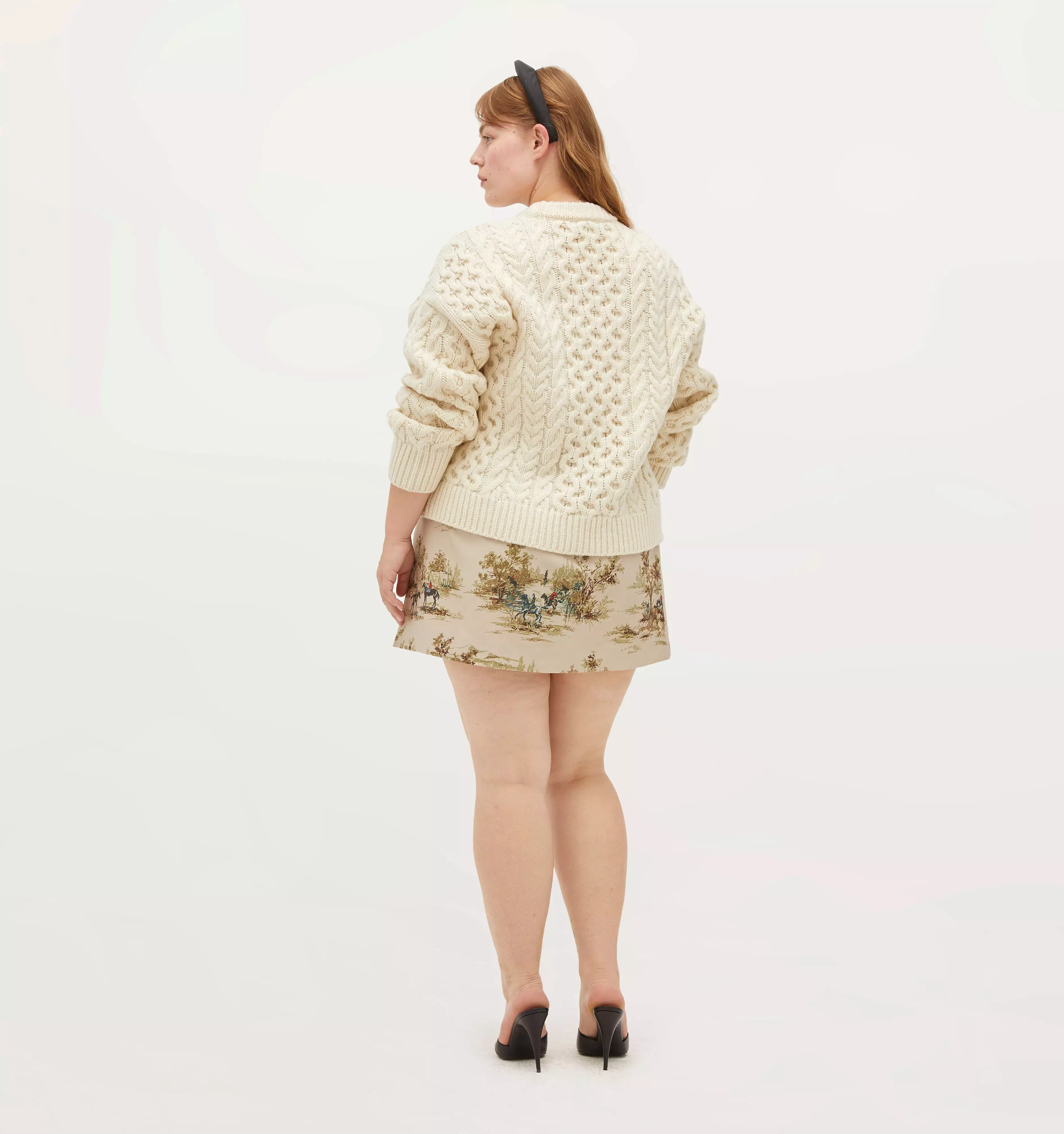 The Kennedy Sweater - Ivory Fisherman Knit