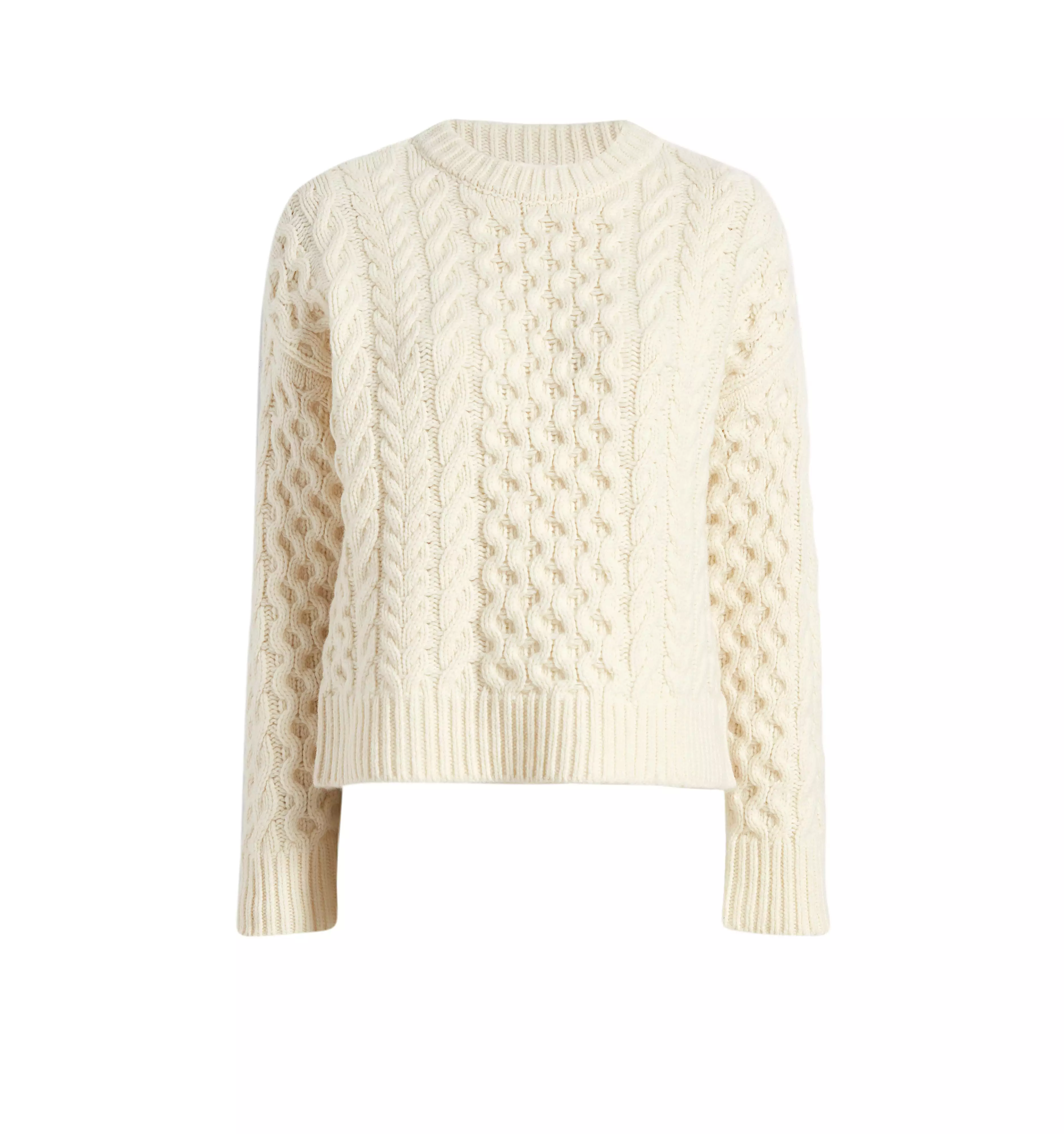 The Kennedy Sweater - Ivory Fisherman Knit