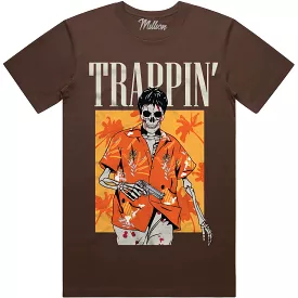 TRAPPIN : Brown Sneaker Tees Shirt