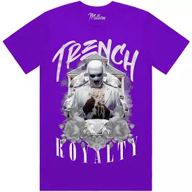 TRENCH ROYALTY : Purple Sneaker Tees Shirt