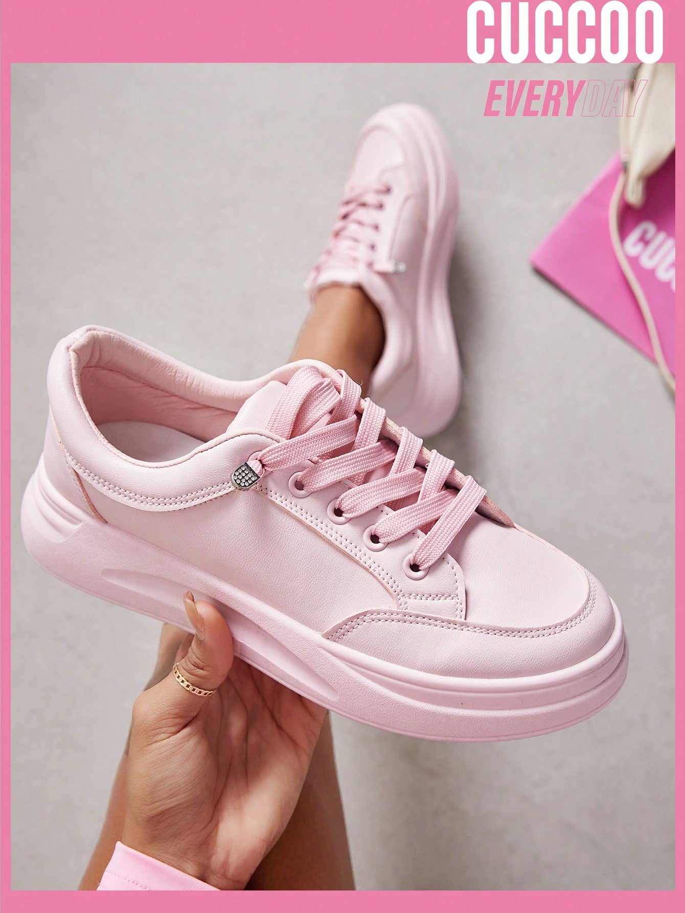 Woman Shoes Light Pink Sports Shoes For Spring And Summer