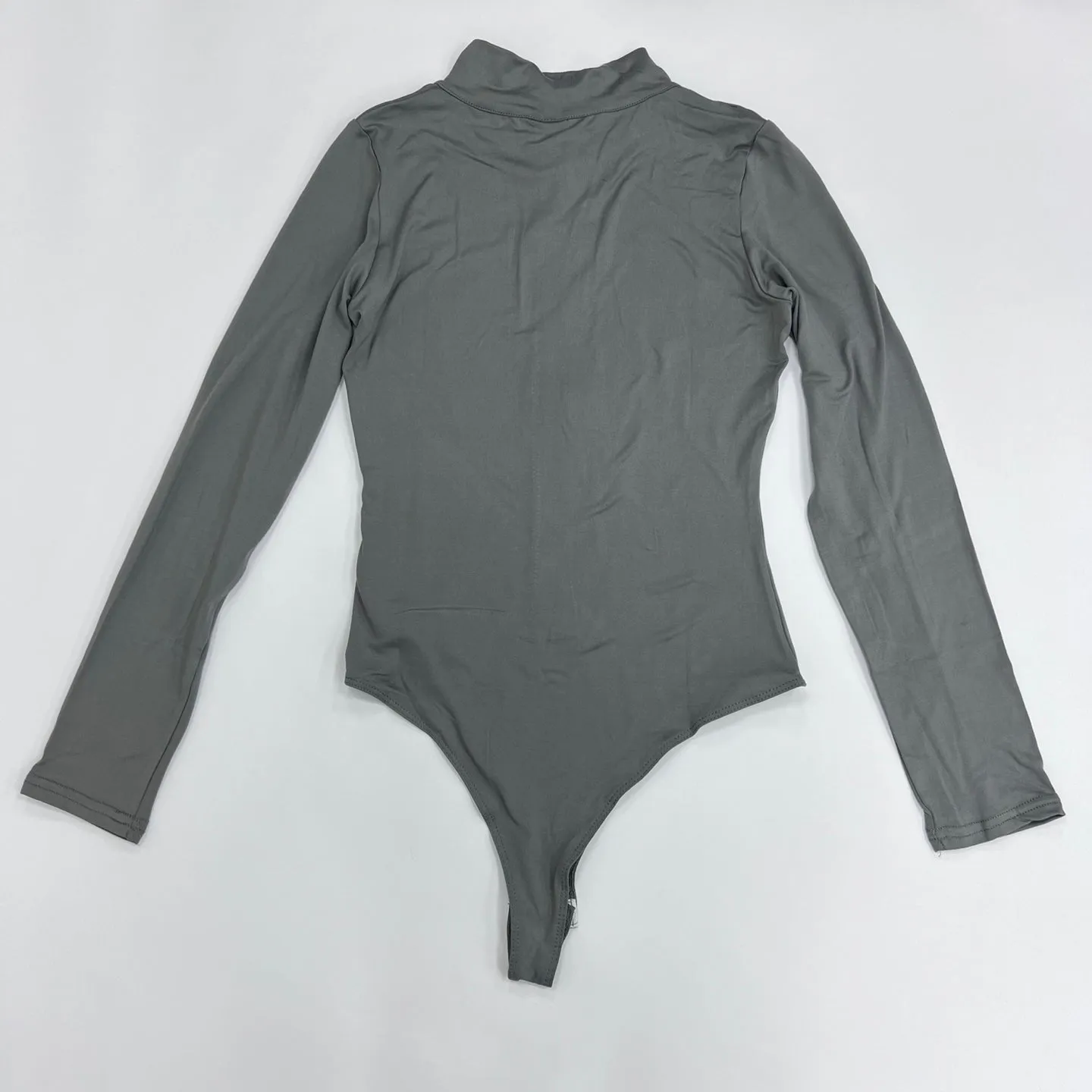 Women's Half Zipper Long Sleeve Bodysuit