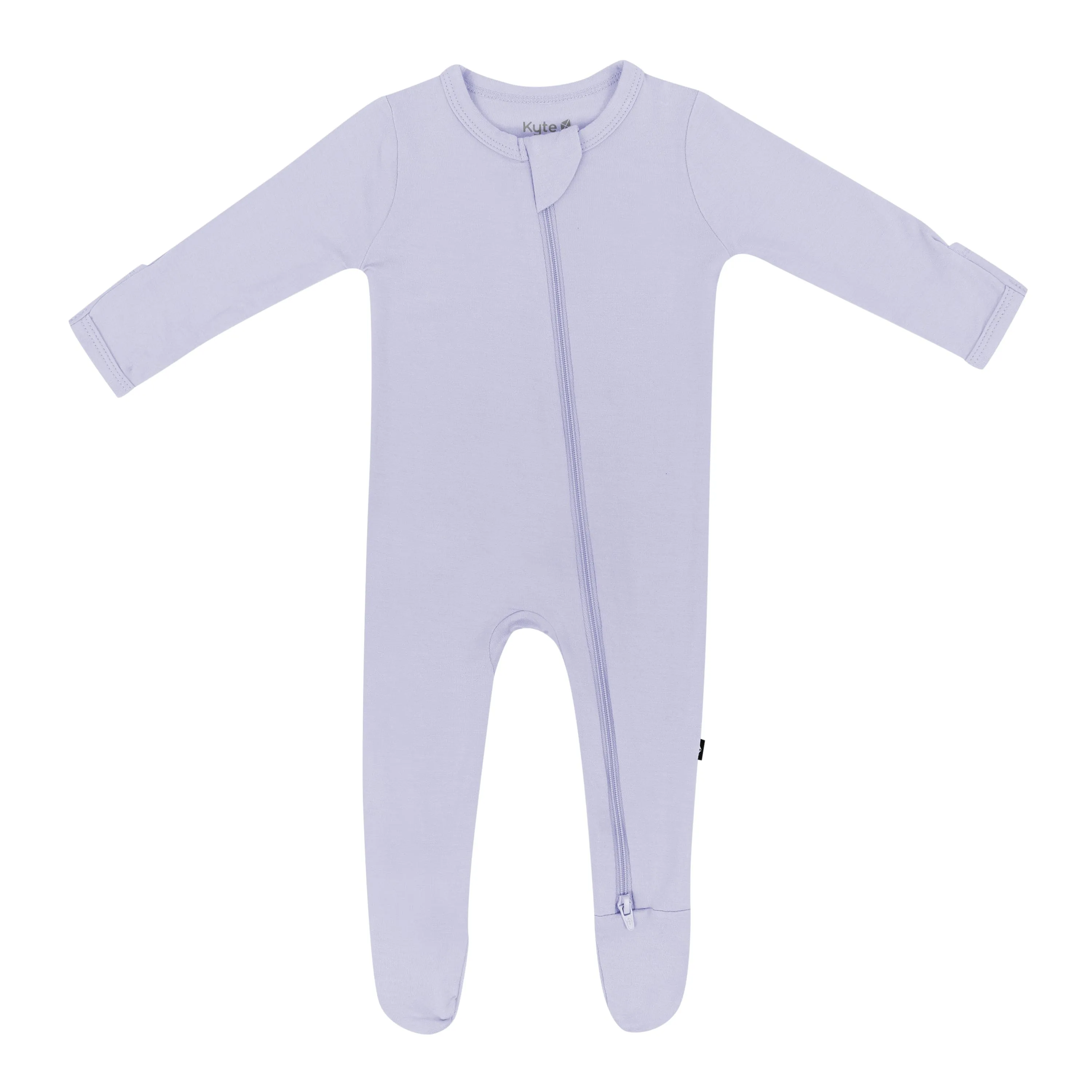 Zippered Footie in Lilac