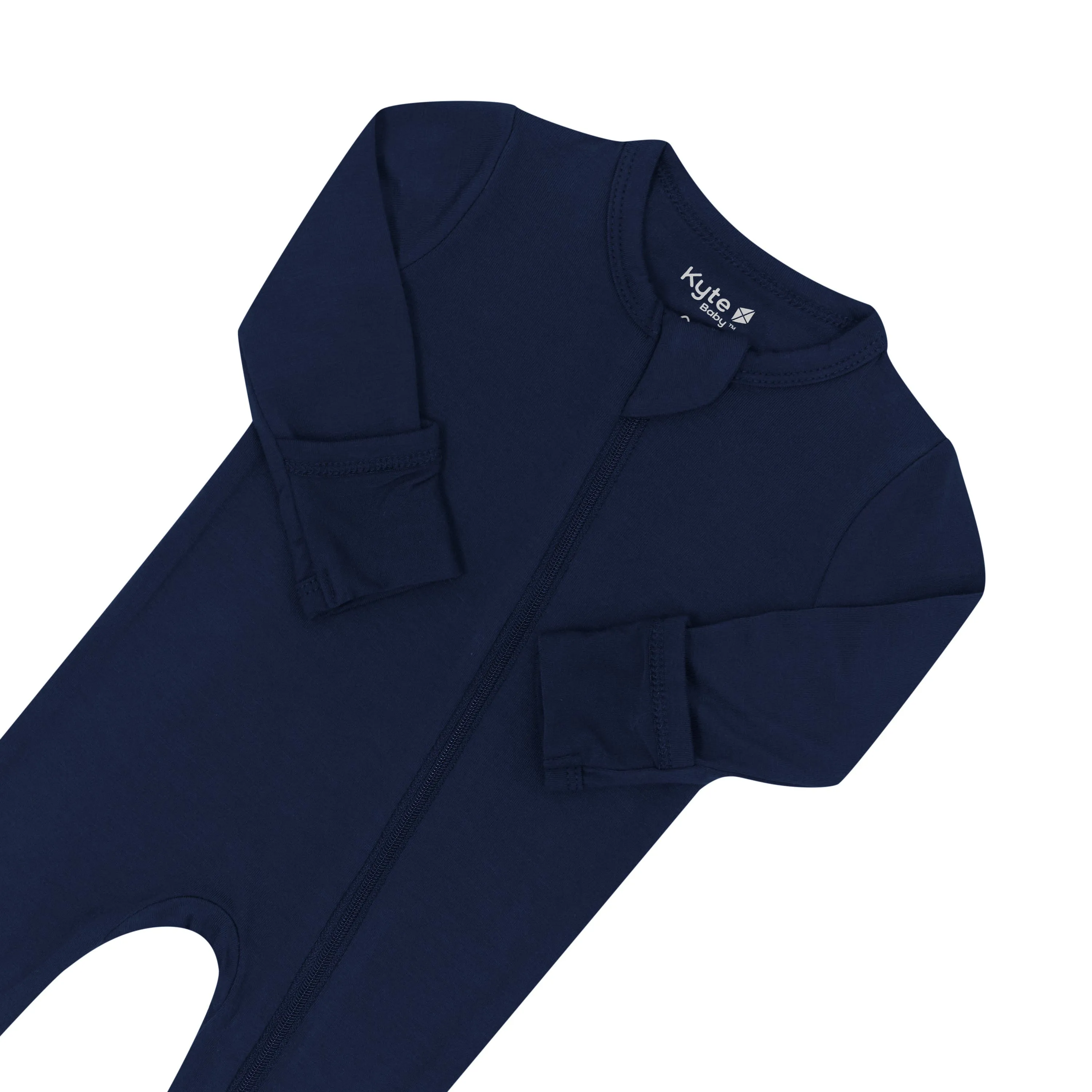 Zippered Footie in Navy