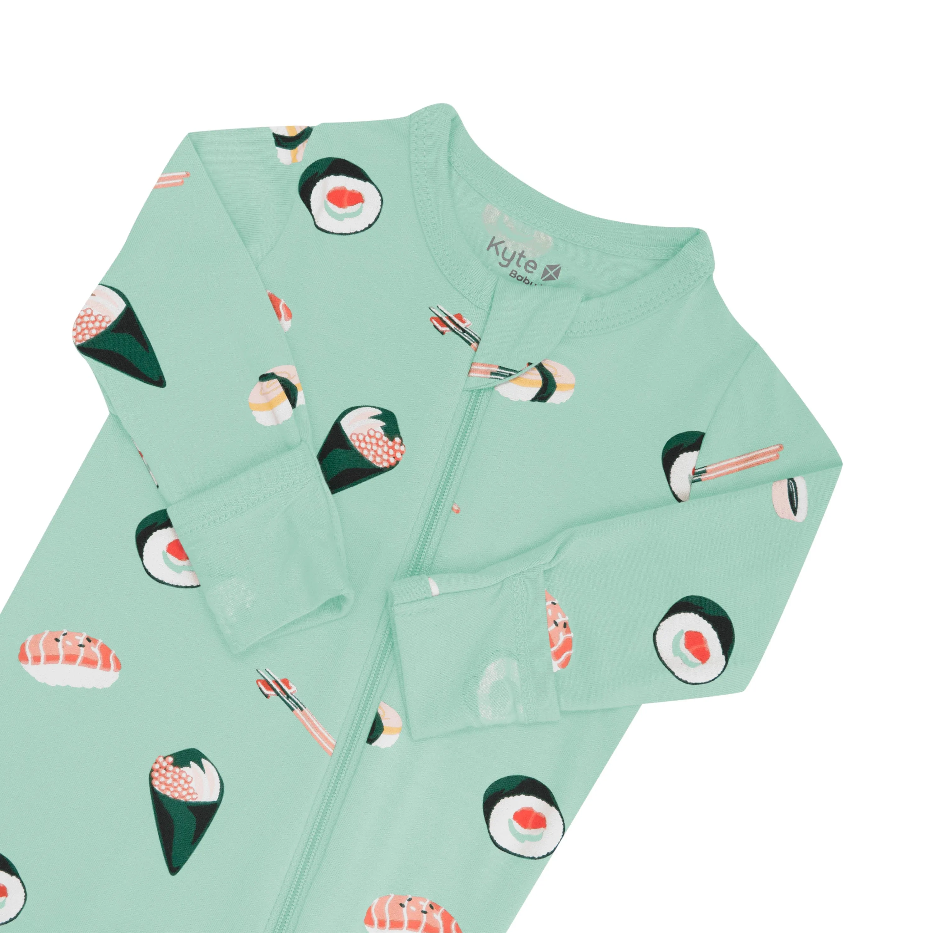 Zippered Footie in Sushi