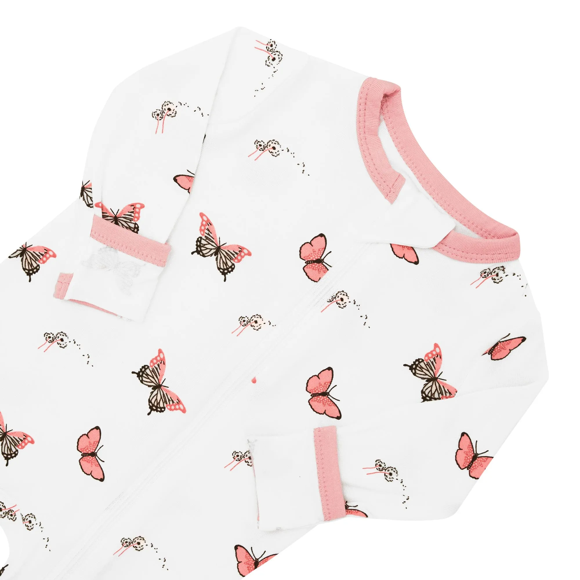 Zippered Romper in Butterfly