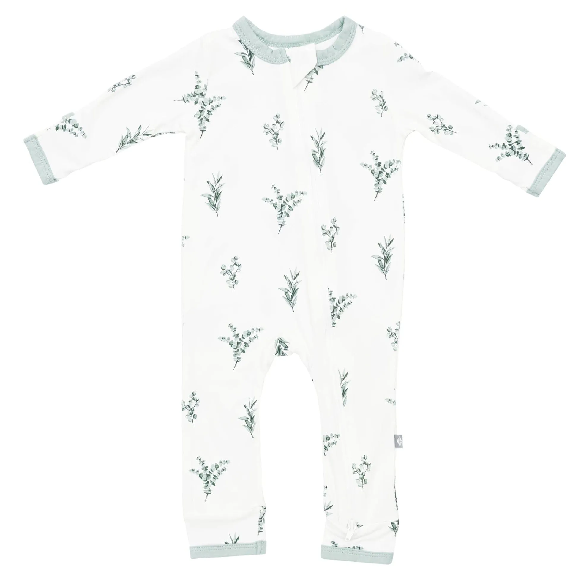 Zippered Romper in Eucalyptus